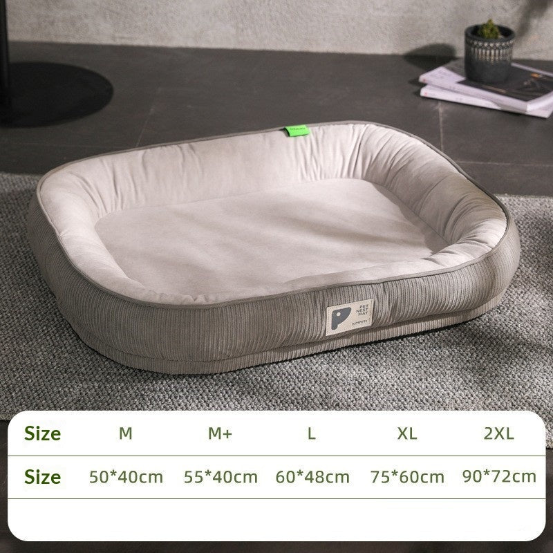 Oval Plush Bed For Cats And Dogs To Keep Warm In Fall And Winter